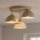 Brilagi - Lustre de teto montado à superfície MOON 3xE27/60W/230V bege/dourado