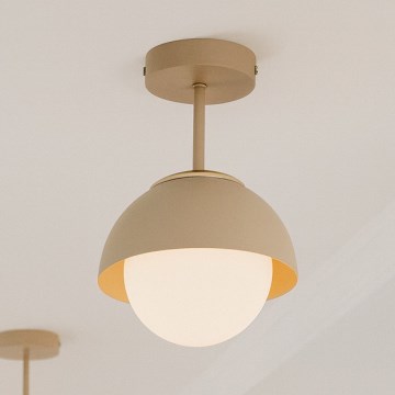 Brilagi - Lustre de teto sobreposto 1xE27/60W/230V bege/dourado