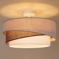 Brilagi - Lustre de teto sobreposto ARROW 1xE27/60W/230V Ø 45 cm bege/castanho/branco