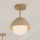 Brilagi - Lustre de teto sobreposto COSMO 1xE27/60W/230V bege/dourado
