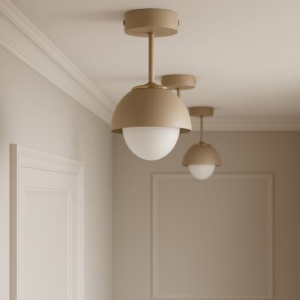 Brilagi - Lustre de teto sobreposto COSMO 1xE27/60W/230V bege/dourado