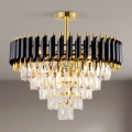 BRILAGI - Lustre de teto sobreposto ECLIPSE 9xE14/10W/230V Ø 58 cm dourado/preto