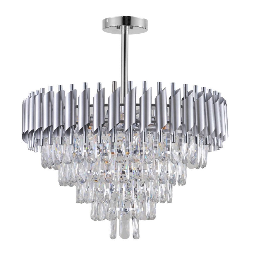 BRILAGI - Lustre de teto sobreposto ECLIPSE 9xE14/10W/230V Ø 58 cm prateado