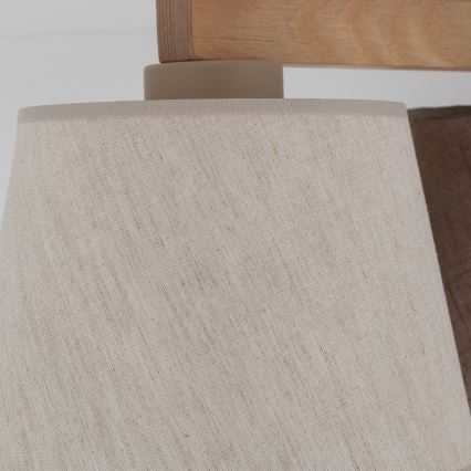 Brilagi - Lustre de teto sobreposto LATTE 3xE27/15W/230V pinho/misto