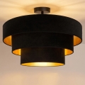 Brilagi - Lustre de teto sobreposto LUNETA 1xE27/60W/230V Ø 40 cm preto/dourado