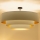 Brilagi - Lustre de teto sobreposto LUNETA 3xE27/60W/230V Ø 80 cm creme/dourado