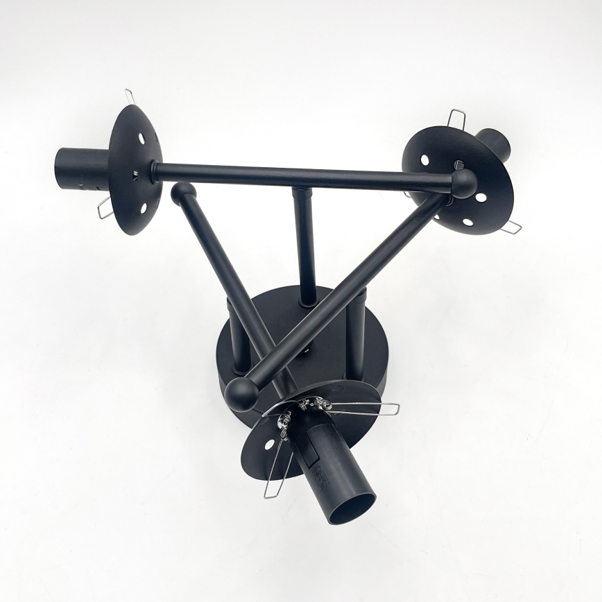 Brilagi - Lustre de teto sobreposto MALIVA 3xE14/15W/230V preto/transparente