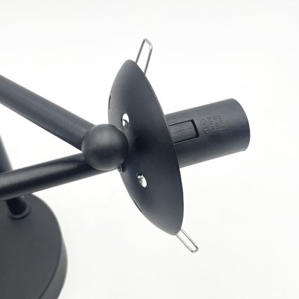 Brilagi - Lustre de teto sobreposto MALIVA 3xE14/15W/230V preto/transparente