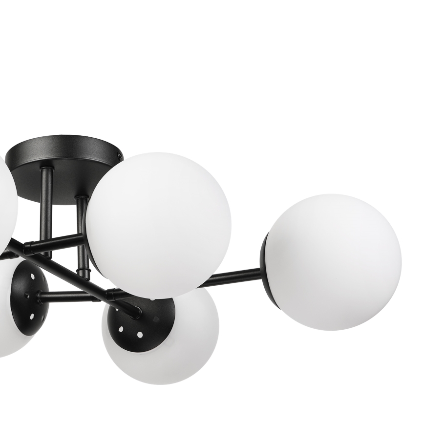 Brilagi - Lustre de teto sobreposto MALONY 6xE14/20W/230V preto