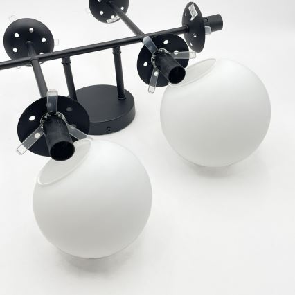 Brilagi - Lustre de teto sobreposto MALONY 6xE14/20W/230V preto