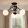 Brilagi - Lustre de teto sobreposto MILO 3xE27/60W/230V, preto