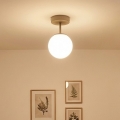 BRILAGI - Lustre de teto sobreposto MILO ECRU 1xE27/60W/230V bege/dourado