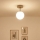 Brilagi - Lustre de teto sobreposto MILO ECRU 1xE27/60W/230V bege/dourado