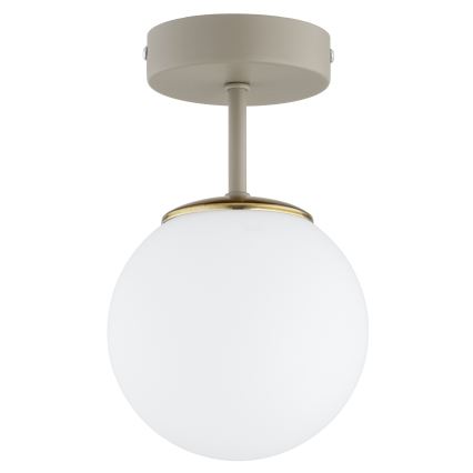 Brilagi - Lustre de teto sobreposto MILO ECRU 1xE27/60W/230V bege/dourado