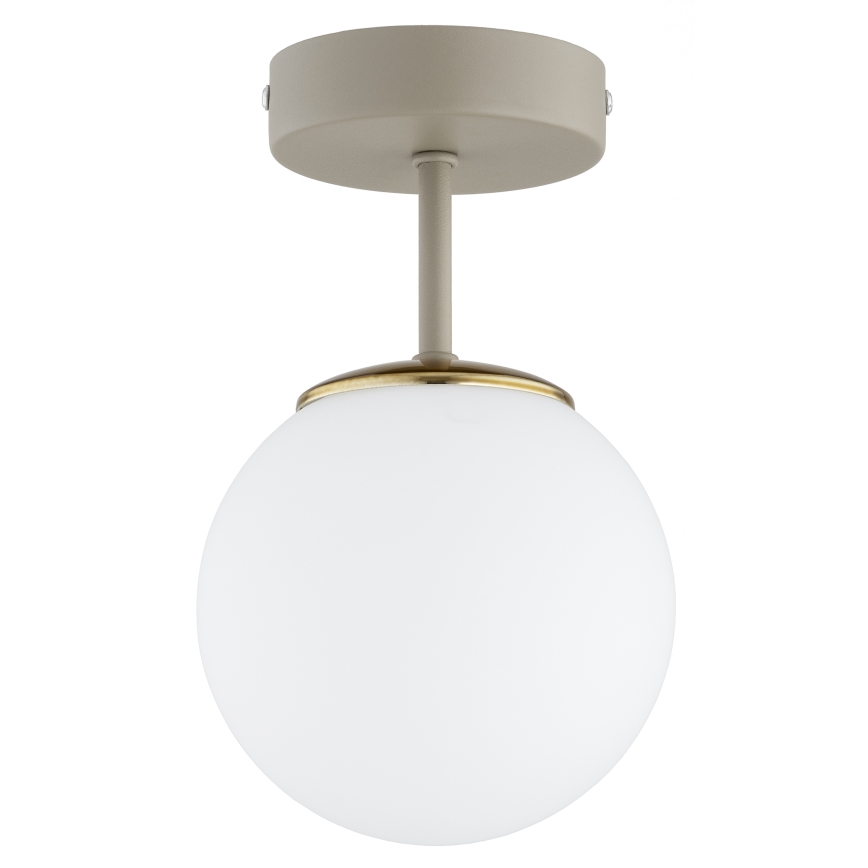 Brilagi - Lustre de teto sobreposto MILO ECRU 1xE27/60W/230V bege/dourado
