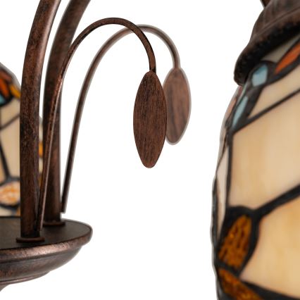 Brilagi - Lustre de teto Tiffany em vitral MIRABELLA 5xE27/60W/230V Ø 60 cm