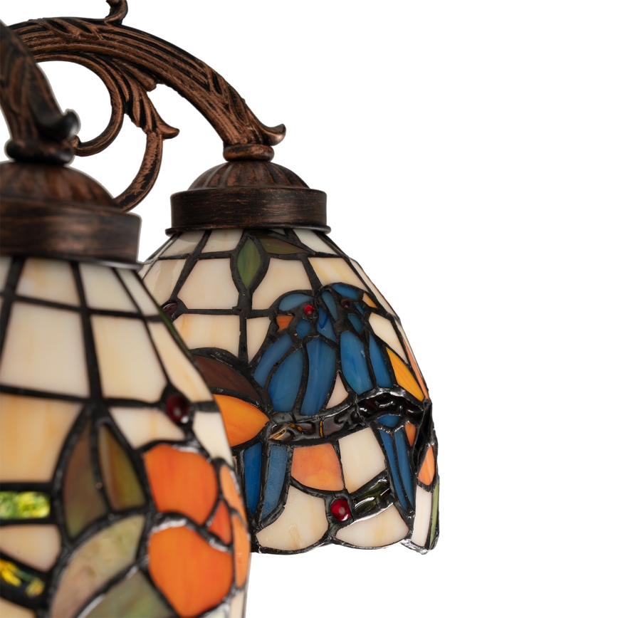 Brilagi - Lustre de teto Tiffany em vitral sobreposto JUNGLE 6xE27/60W/230V diâmetro 60 cm