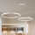 Brilagi - Lustre dimerizável suspenso por cabo PORTOFINO LED/98W/230V 3000-6000K prateado + comando remoto