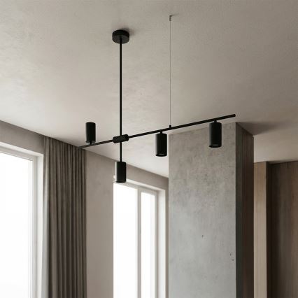 Brilagi - Lustre em cabo CRANE 4xGU10/30W/230V preto