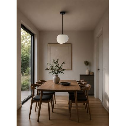 BRILAGI - Lustre em cabo PEBBLES 1xE27/40W/230V Ø 20 cm preto