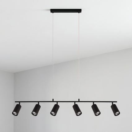 Brilagi - Lustre em cabo SELE 6xGU10/30W/230V preto