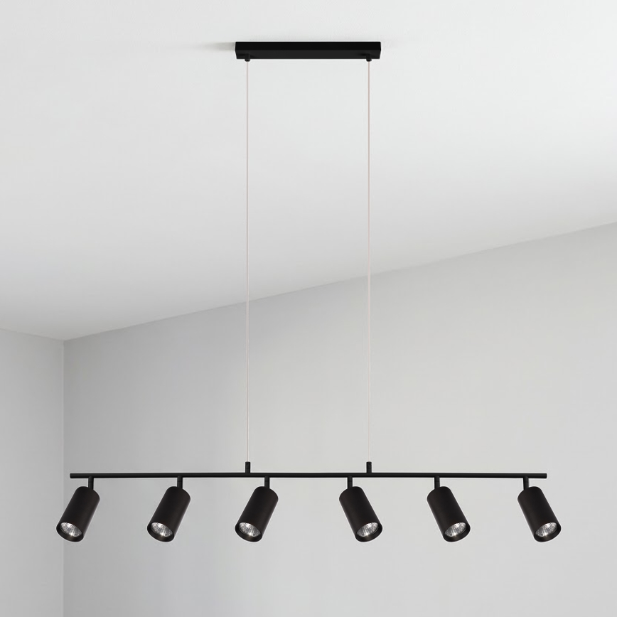 Brilagi - Lustre em cabo SELE 6xGU10/30W/230V preto