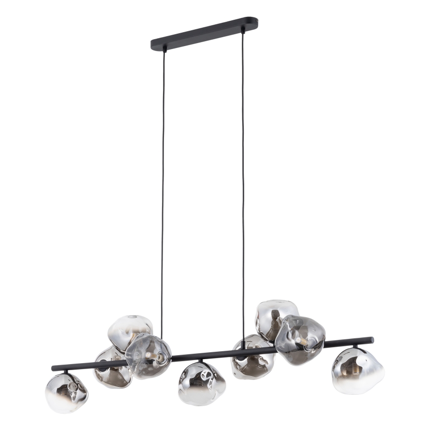 Brilagi - Lustre em cabo VULCANO 9xG9/8W/230V preto/fumê