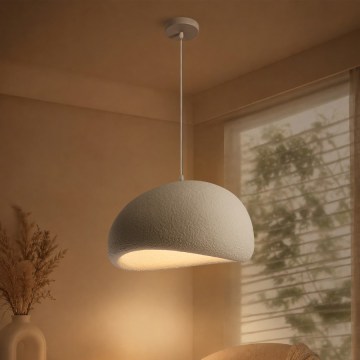 BRILAGI - Lustre em cabo WABI SABI 1xE27/60W/230V diâmetro 40 cm branco