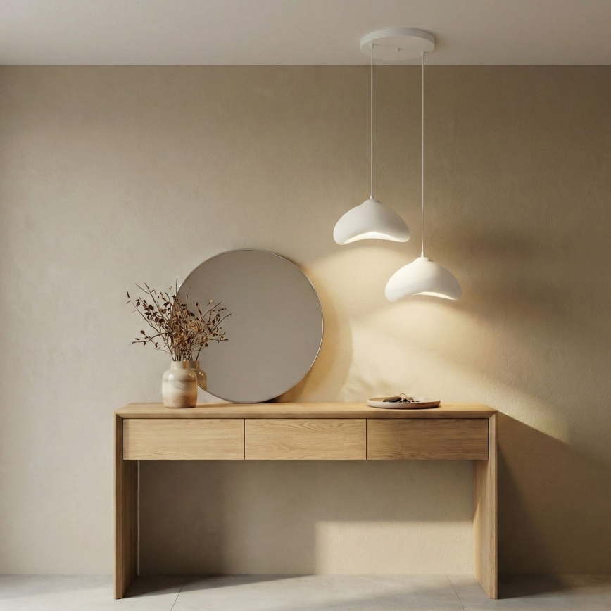 Brilagi - Lustre em cabo WABI SABI 2xE27/40W/230V Ø 45 cm branco