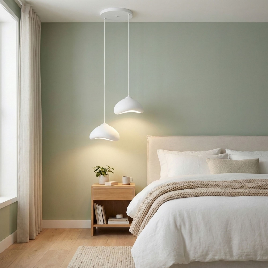 Brilagi - Lustre em cabo WABI SABI 2xE27/40W/230V Ø 45 cm branco