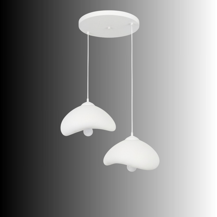 Brilagi - Lustre em cabo WABI SABI 2xE27/40W/230V Ø 45 cm branco