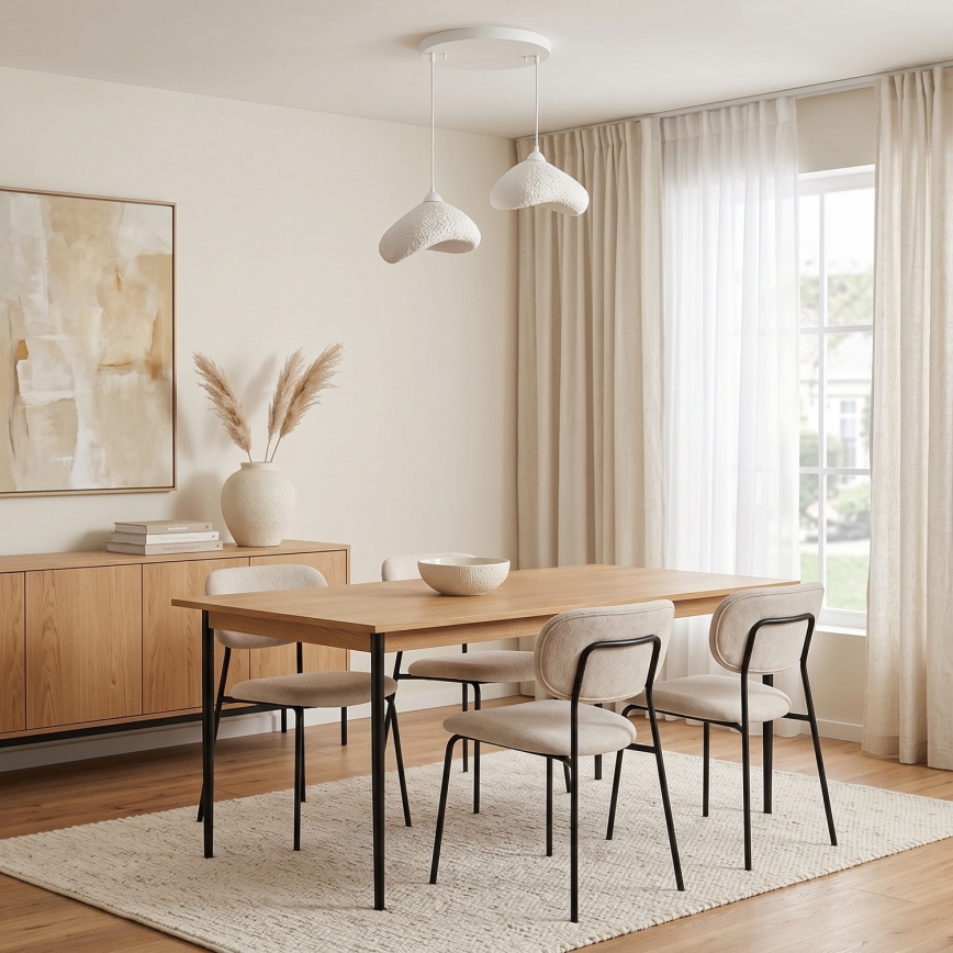Brilagi - Lustre em cabo WABI SABI 2xE27/40W/230V Ø 45 cm branco