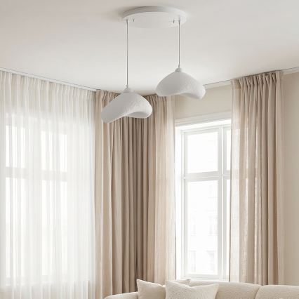 BRILAGI - Lustre em cabo WABI SABI 2xE27/40W/230V Ø 45 cm branco