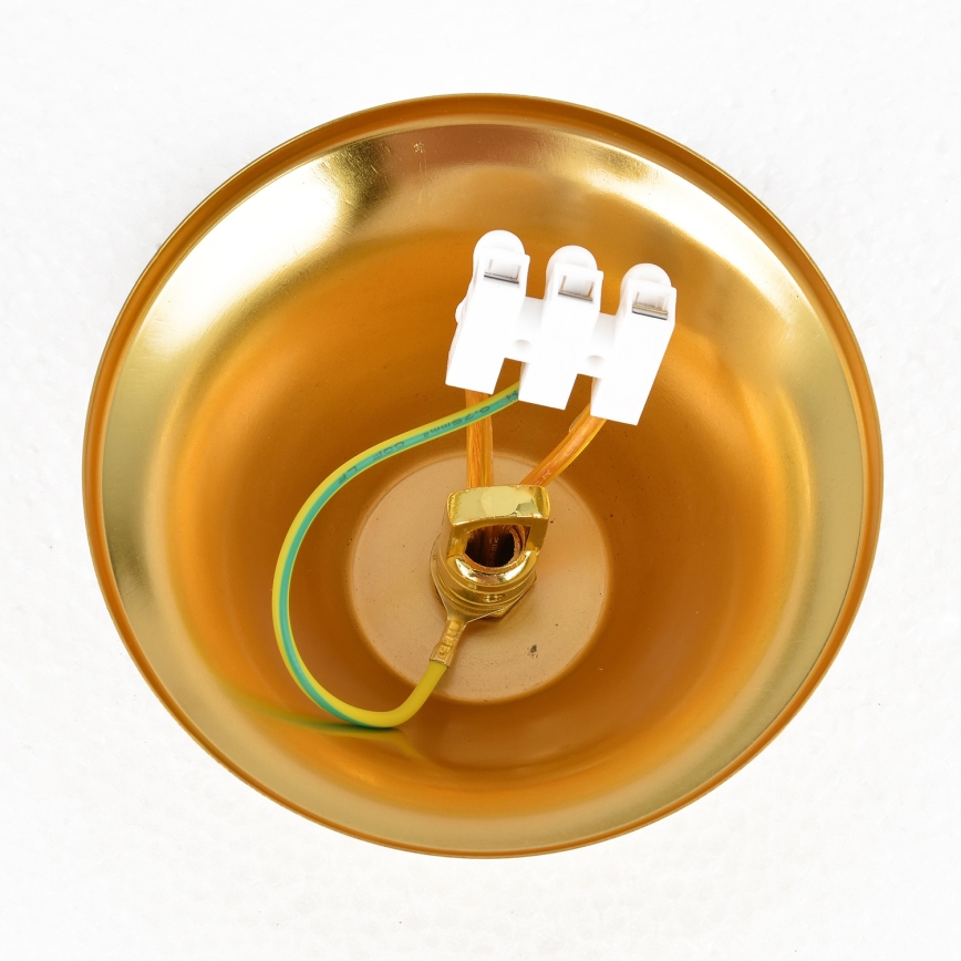 Brilagi - Lustre em corrente ECLIPSE 5xE14/10W/230V Ø 38 cm preto/dourado