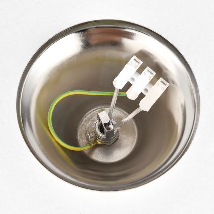 Brilagi - Lustre em corrente ECLIPSE 7xE14/10W/230V, diâmetro 48 cm, prateado