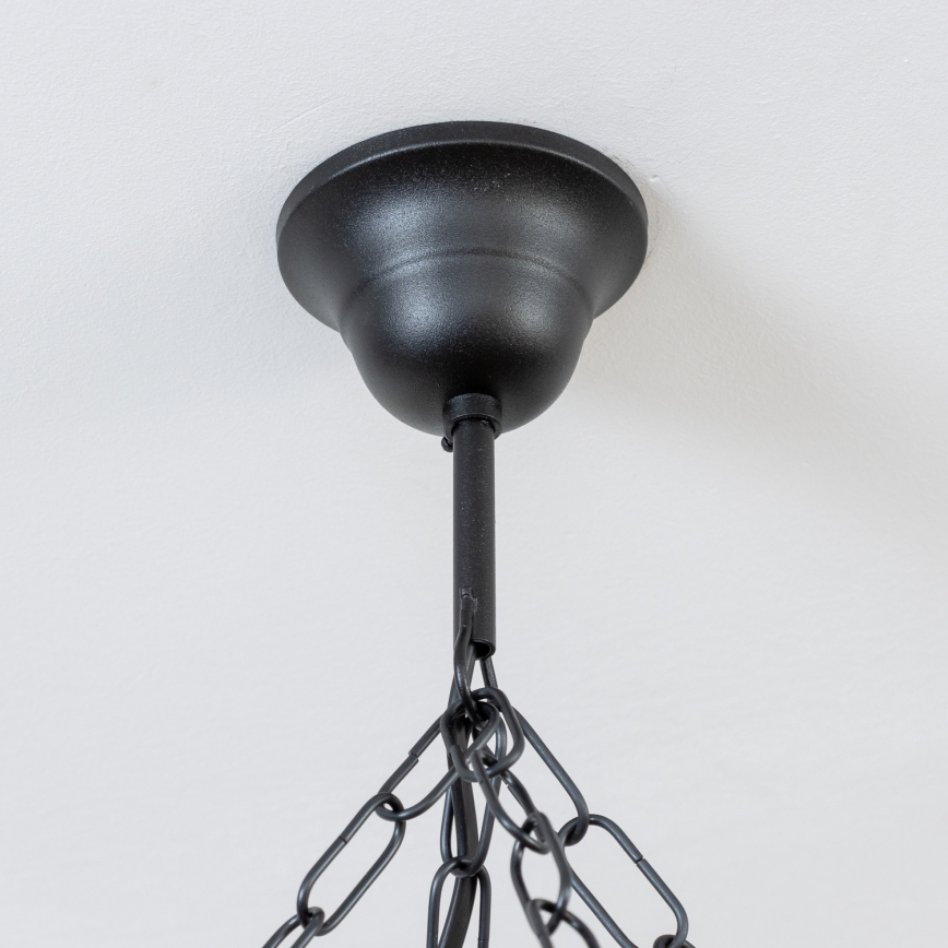 Brilagi - Lustre em corrente ROATA 8xE14/40W/230V Ø 70 cm faia