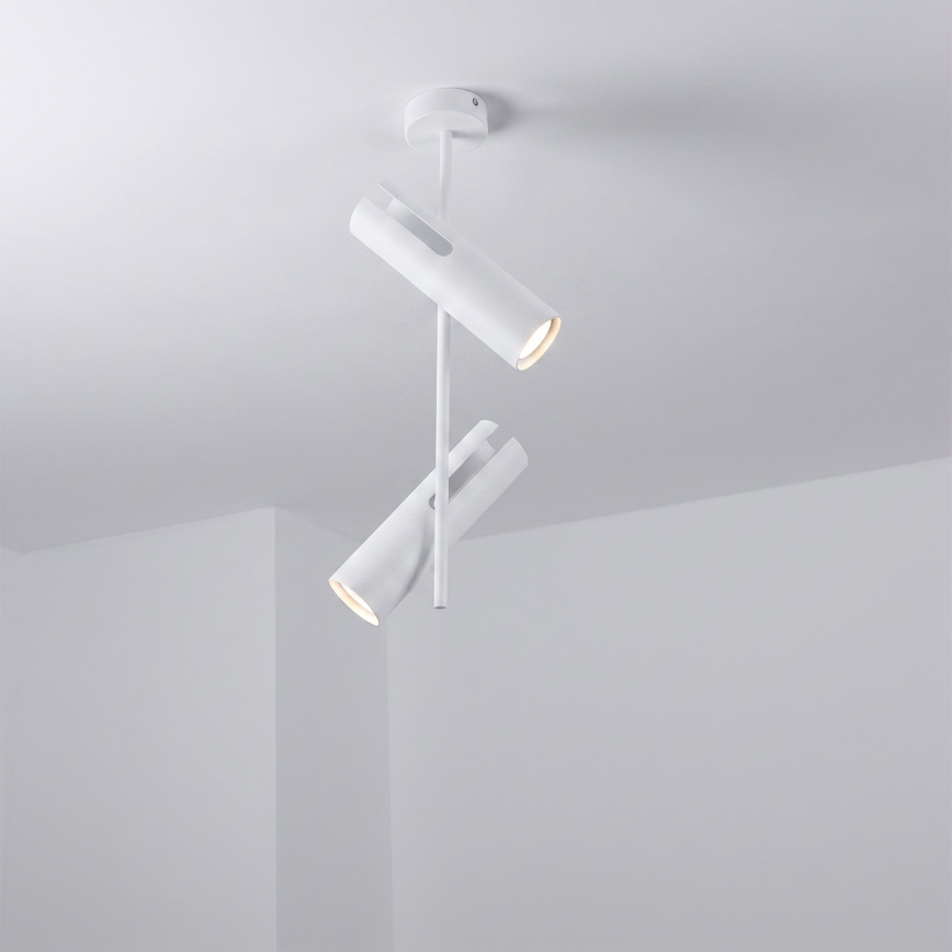 Brilagi - Lustre em haste BRANCH 2xGU10/30W/230V branco