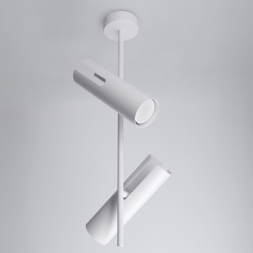 Brilagi - Lustre em haste BRANCH 2xGU10/30W/230V branco