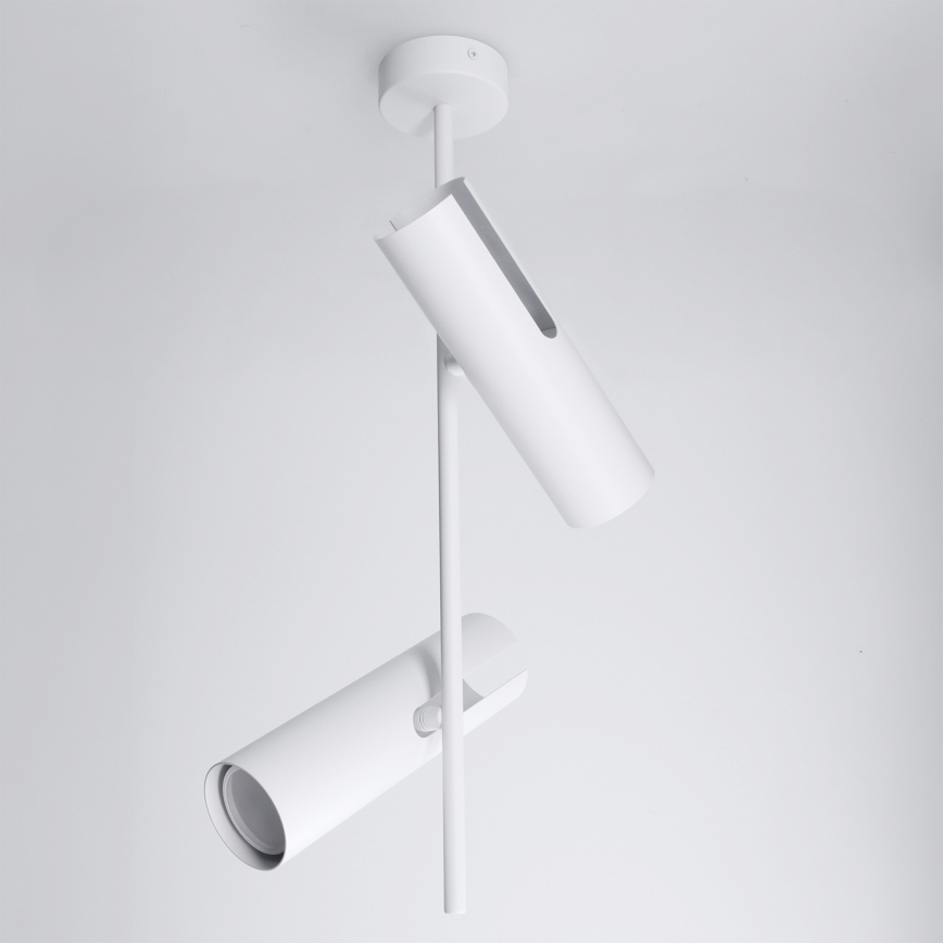 Brilagi - Lustre em haste BRANCH 2xGU10/30W/230V branco