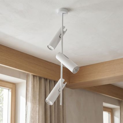 Brilagi - Lustre em haste BRANCH 3xGU10/30W/230V branco