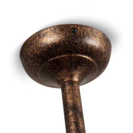 BRILAGI - Lustre em haste FORGE 3xE27/60W/230V pátina/cobre