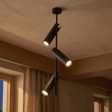 BRILAGI - Lustre LED RGBW dimerizável em haste BRANCH 3xGU10/6,5W/230V 2700-6500K preto