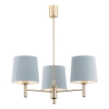 Brilagi - Lustre em haste MONTE 3xE27/15W/230V azul/dourado