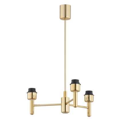 Brilagi - Lustre em haste MONTE 3xE27/60W/230V azul/dourado