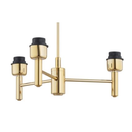 Brilagi - Lustre em haste MONTE 3xE27/60W/230V azul/dourado