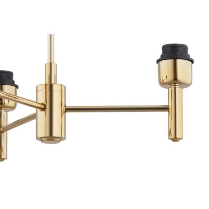 Brilagi - Lustre em haste MONTE 3xE27/60W/230V azul/dourado