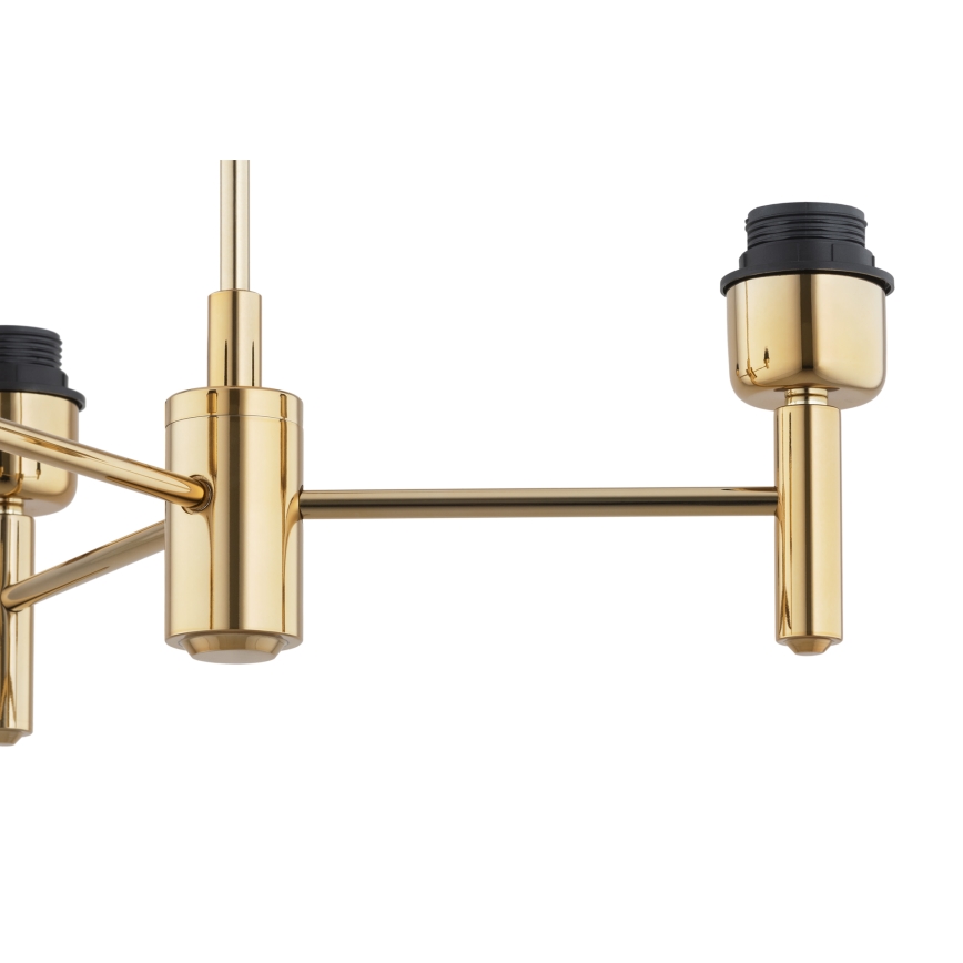Brilagi - Lustre em haste MONTE 3xE27/60W/230V castanho/dourado