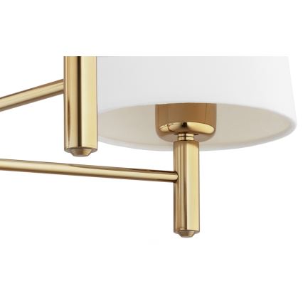 Brilagi - Lustre em haste MONTE 5xE27/60W/230V creme/dourado