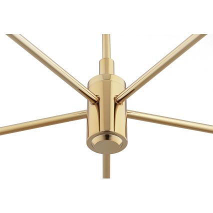 Brilagi - Lustre em haste MONTE 5xE27/60W/230V preto/dourado