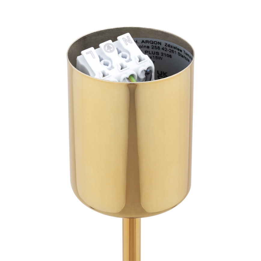 Brilagi - Lustre em haste MONTE 5xE27/60W/230V preto/dourado